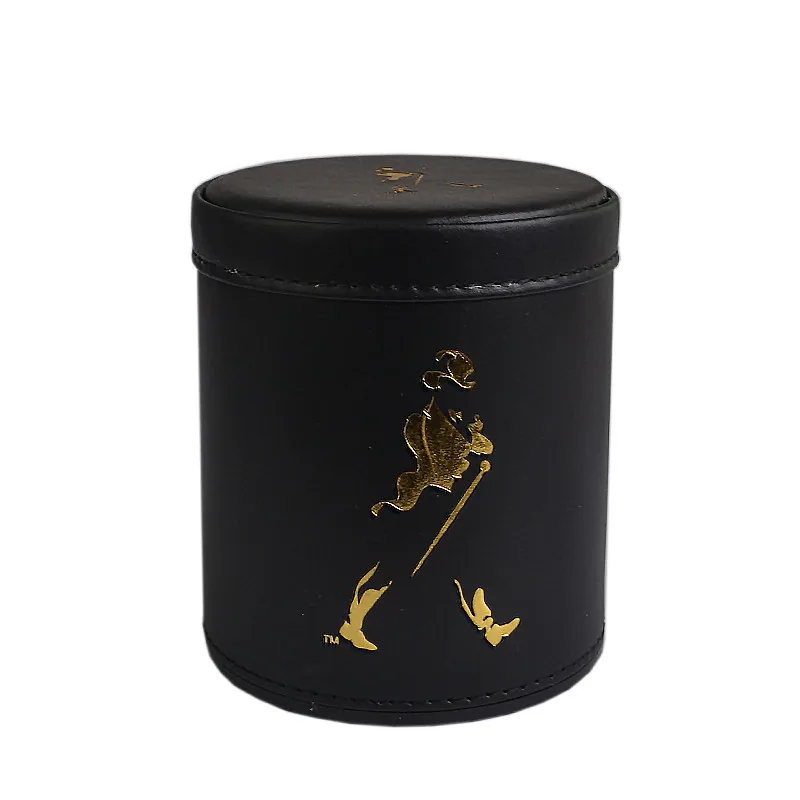 
KTV Bar покерная игра печать кожа + пластиковые игральные кубики набор без крышки и 6 шт. цифровые белые/Акриловые Кубики 