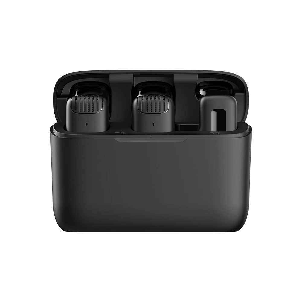 Wireless Lavalier Microphone with Portable Storage Charging Box Noise Reduction Outdoor Live Broadcast Microphone