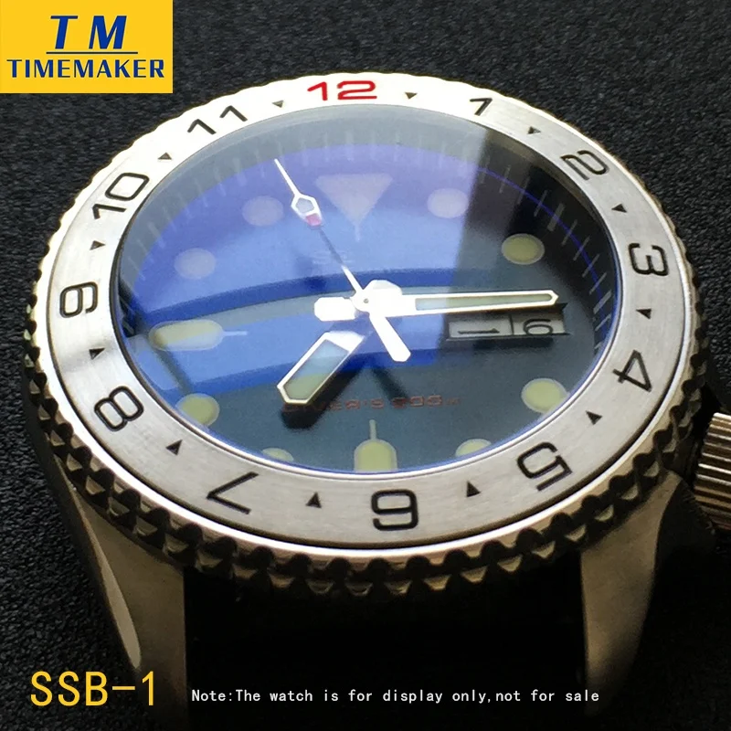 Untuk bagian pengganti SKX007 Slot Bezel baja masukkan alat Jam  Tangan suku cadang