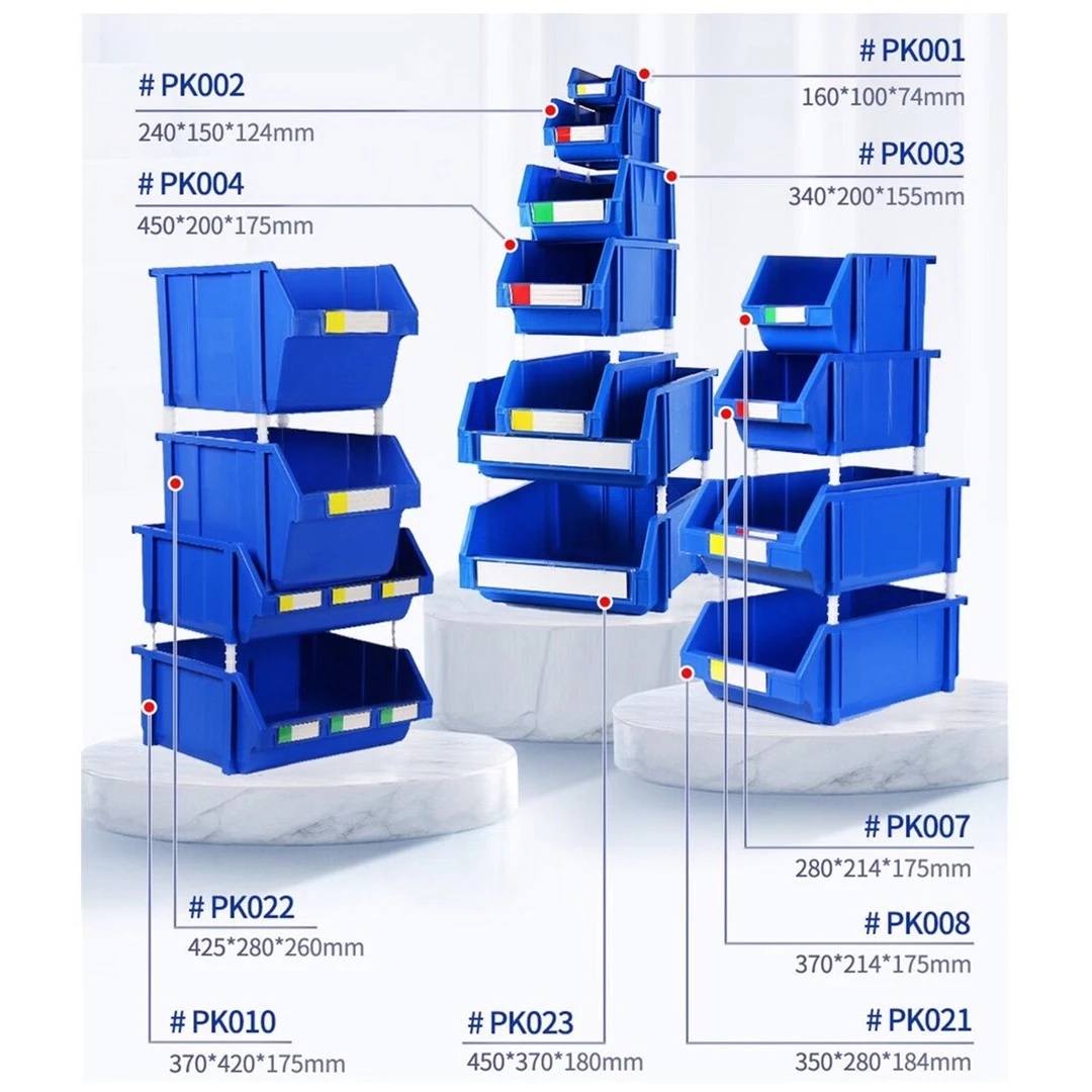 Large Warehouse Garage Tool Hardware Parts Storage Picking Stackable Plastic Storage Bins Buy