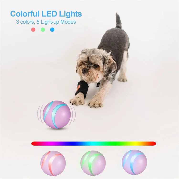 Dog Toys Pet Accessories Remote Control Automatic Rolling Interactive Teasing Cat Toys