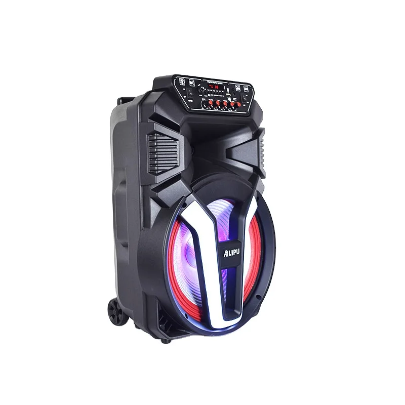 Ailipu Private Modle Disco RGB Speaker Home Theatre System Karaoke Trolley Speaker