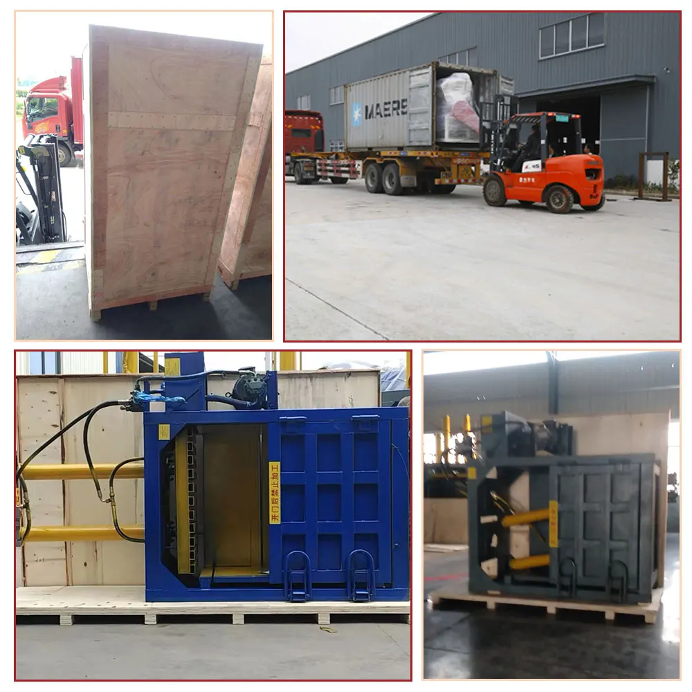High Quality Metal Scrap Baler Waste Cardboard Press Automatic Baler Compactor Machine for Sale