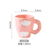 Handcrafted high-end mug-pink clouds