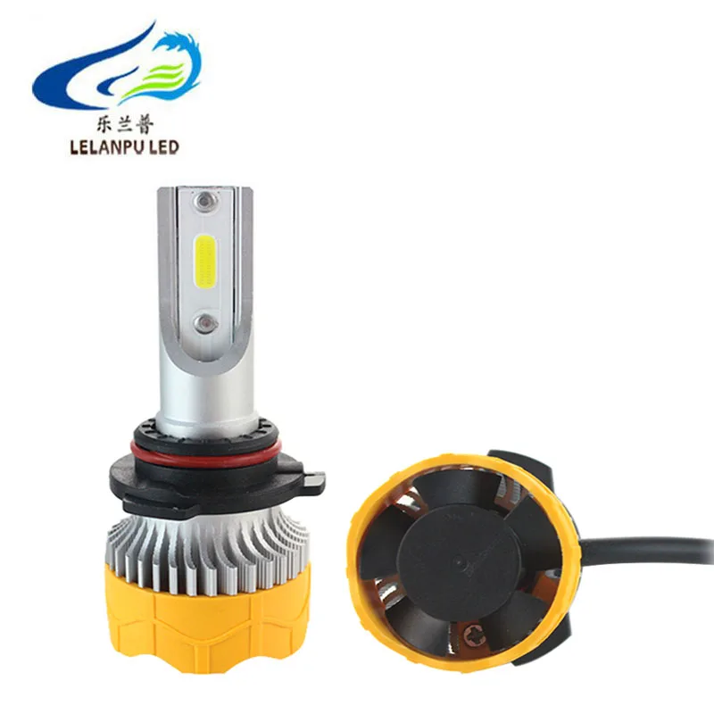 Automotive Lighting System K6 Led Headlight COB Chip 4000LM 40W Led Light Bulb Waterproof IP67 in Fan Cooling Universal