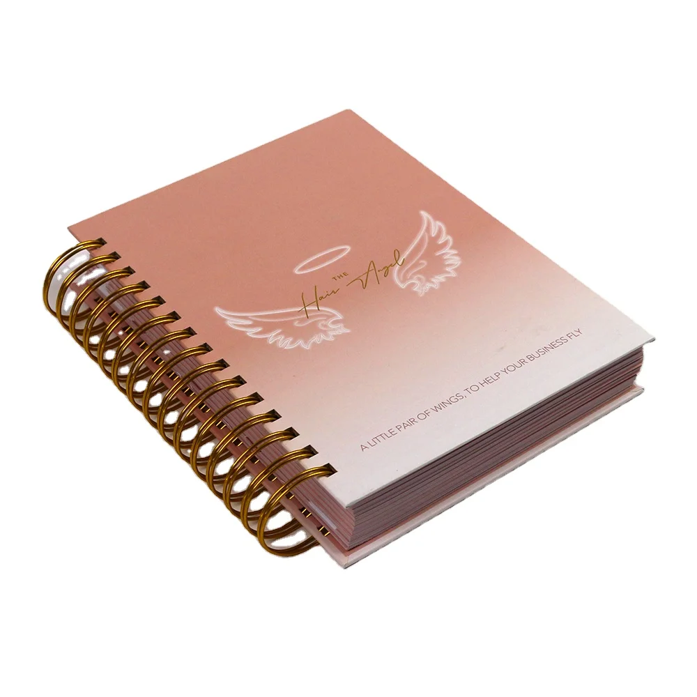Custom Notebook Printing Factory Direct Soy Based Ink F S C Offset Paper Hardcover Spiral Binding Planner Printing