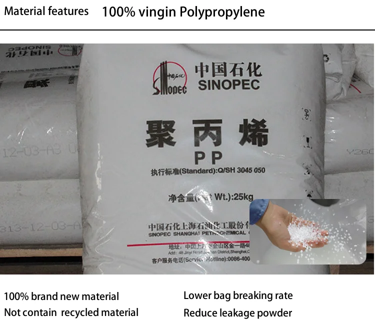 PP Composite Plastic Laminated PP Woven Valve Bags for Chemical Fertilizer and Putty Cement Industrial Use