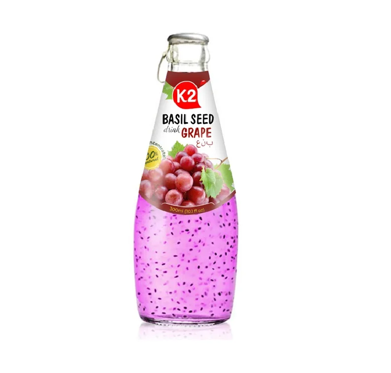 330ml Basil Seed Lychee Juice Drink Good Price For Export Fresh