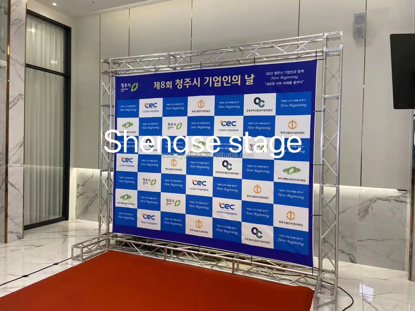 product aluminum truss display wedding backdrop stand event advertising background stand led screen display truss-5