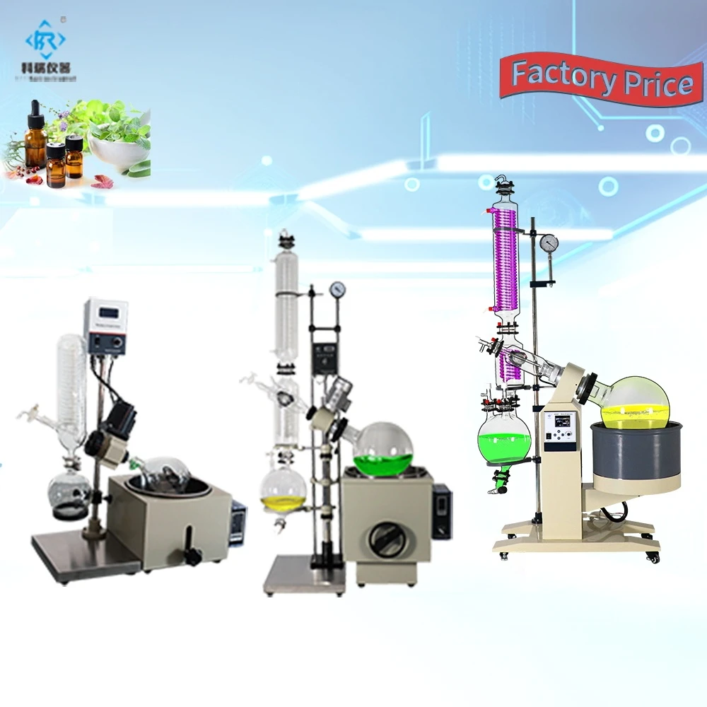 Pilot Scale Lab Rotovap Roto Vape 20L Industrial Rotary Evaporator Kit with Electric Motor Price Competitive Distillation System