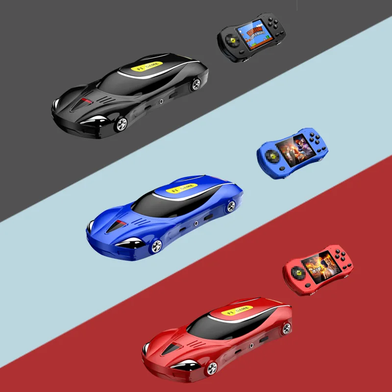 New racing car mini handheld game console retro nostalgic car model toy children's double 620 game console