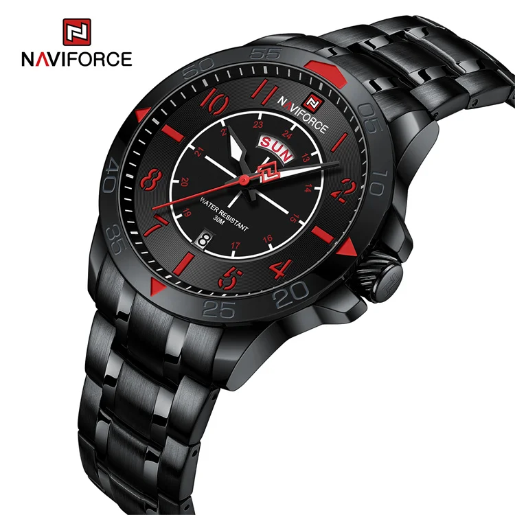 NAVIFORCE 9204S BRB 2023 OEM Custom logo Design Luxury Men Sport Watch Waterproof Quartz Wristwatch for Men Relojs