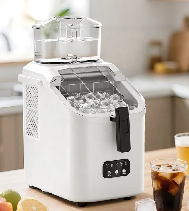Long-lasting Heat Preservation Large Caliber Water Filling Port Removable Ice Basket Ice Maker Easy to Operate Ice Maker 2