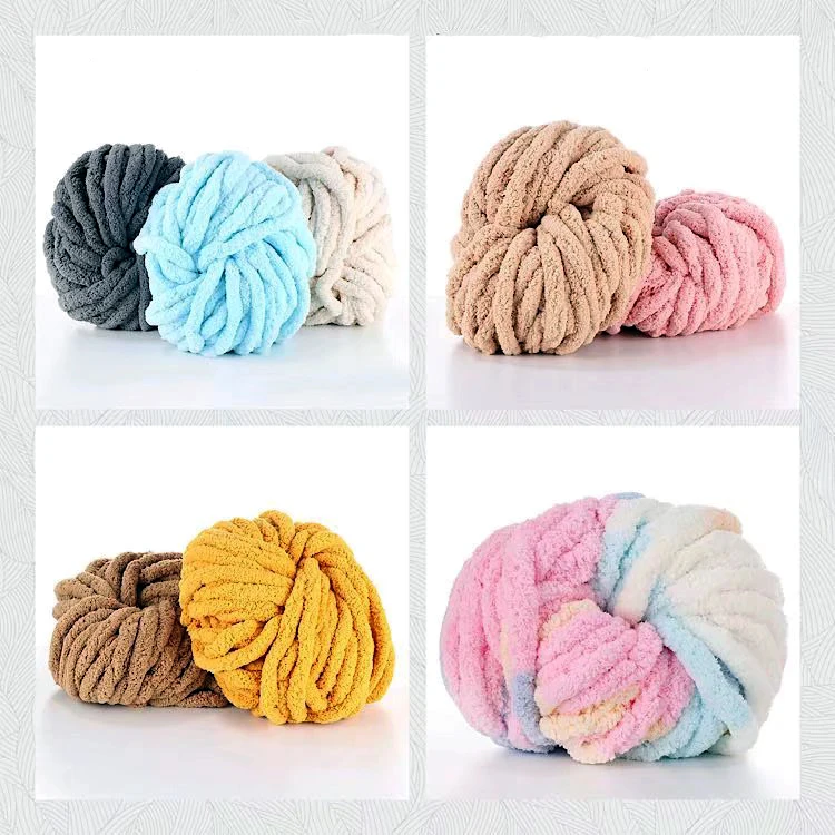 3cm Super Thick Polyester Blanket Yarn 250g/skeins Hand Knitting Chunky ...