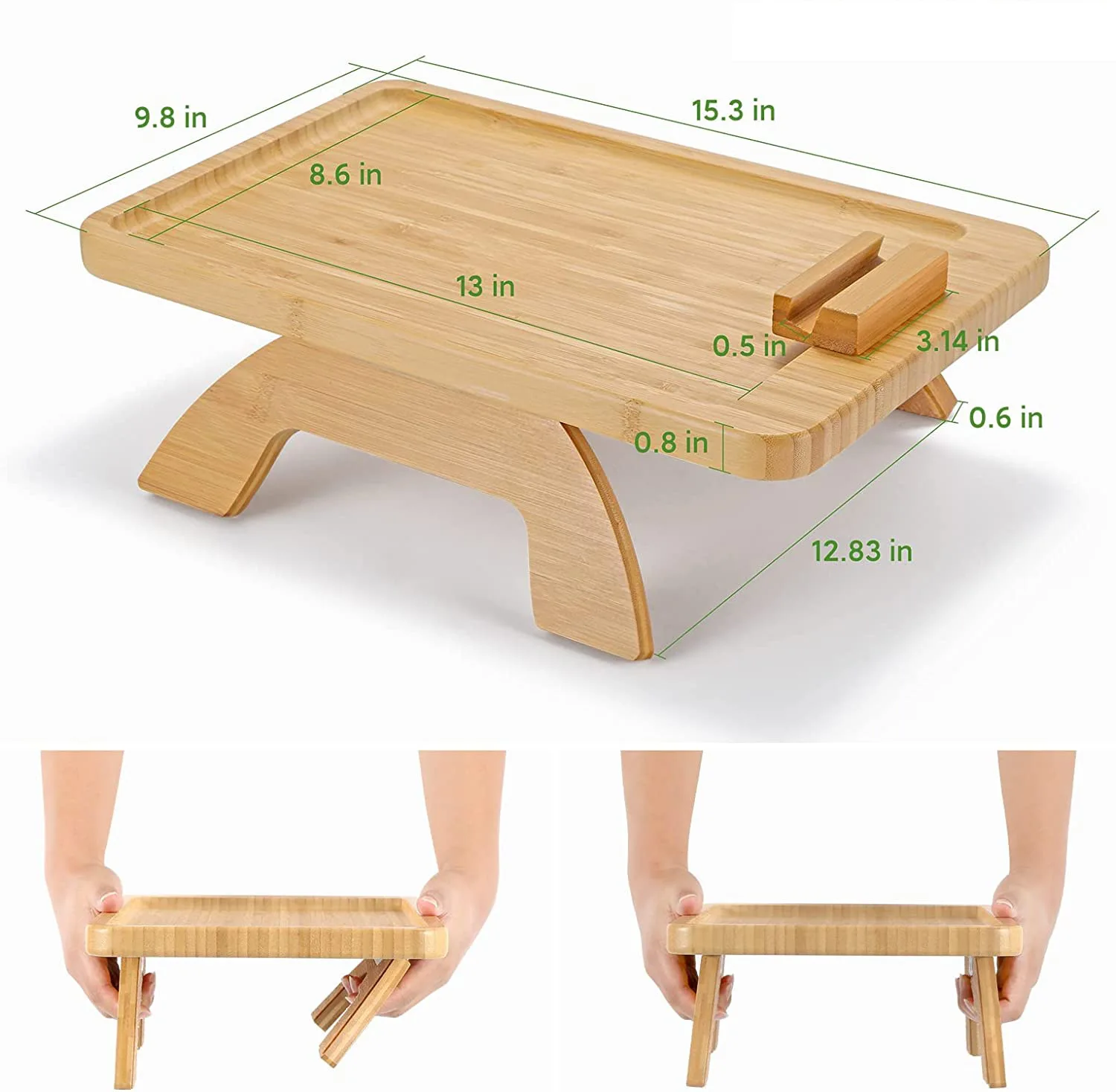 Portable Wooden Folding Table Mini Desktop Outdoor Picnic Table for ...