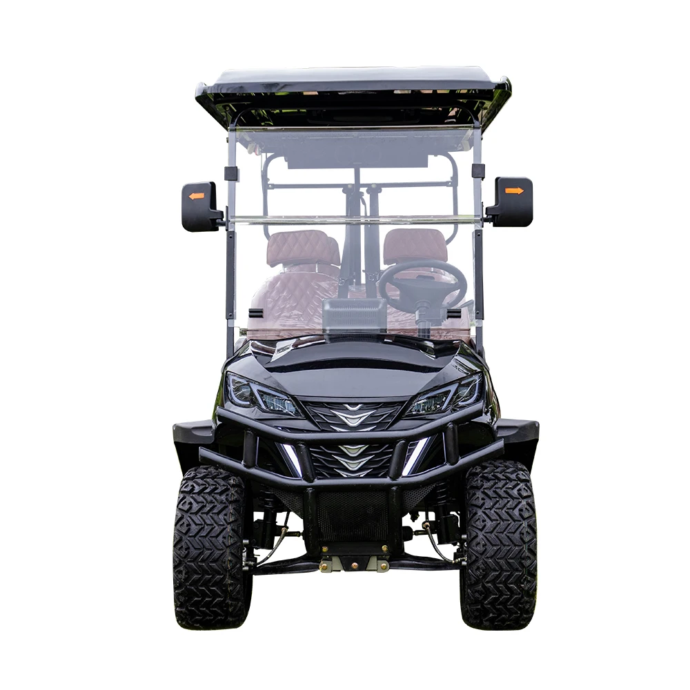 Mobil Golf Carts elektrik Tiongkok tempat duduk, mobil Buggy harga murah