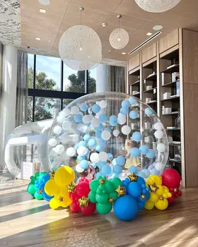 Hot selling factory jumping bubble house with bounce for Party kidsplaying  Dome House Inflatable Bubble House with bounce