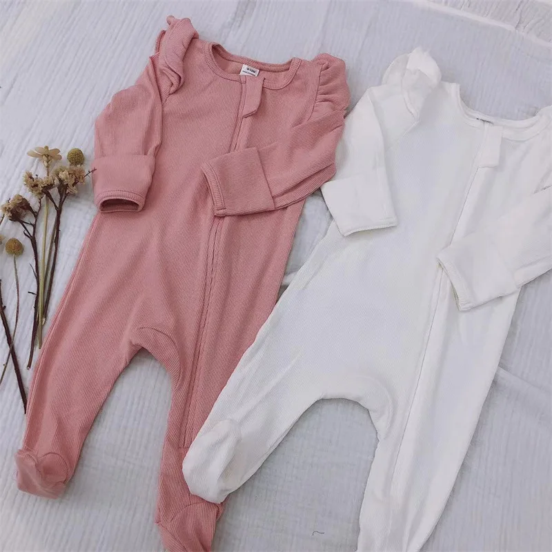 2023 Spring Newborn Baby Bodysuit Long Sleeve Infant Jumpsuits 100% ...