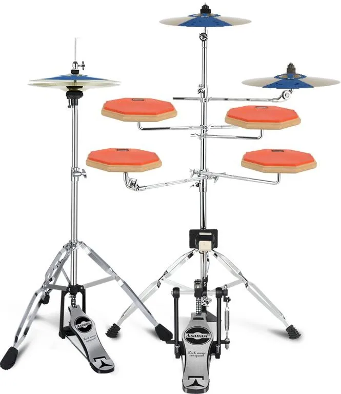 Quiet Dumb Drum Set Practice Drum for Jazz Drums Exercise Training ...