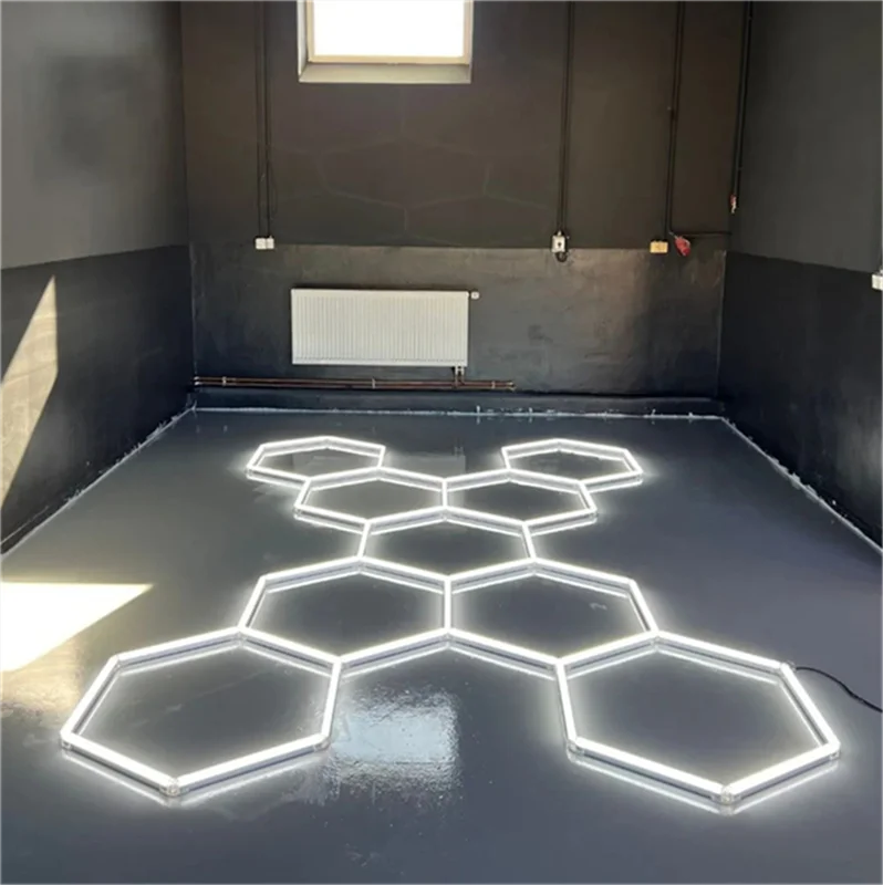 Easy to Install Hexagonal Wall Led Grid Lamps Light for Garage Ac Power Honeycomb Led Light