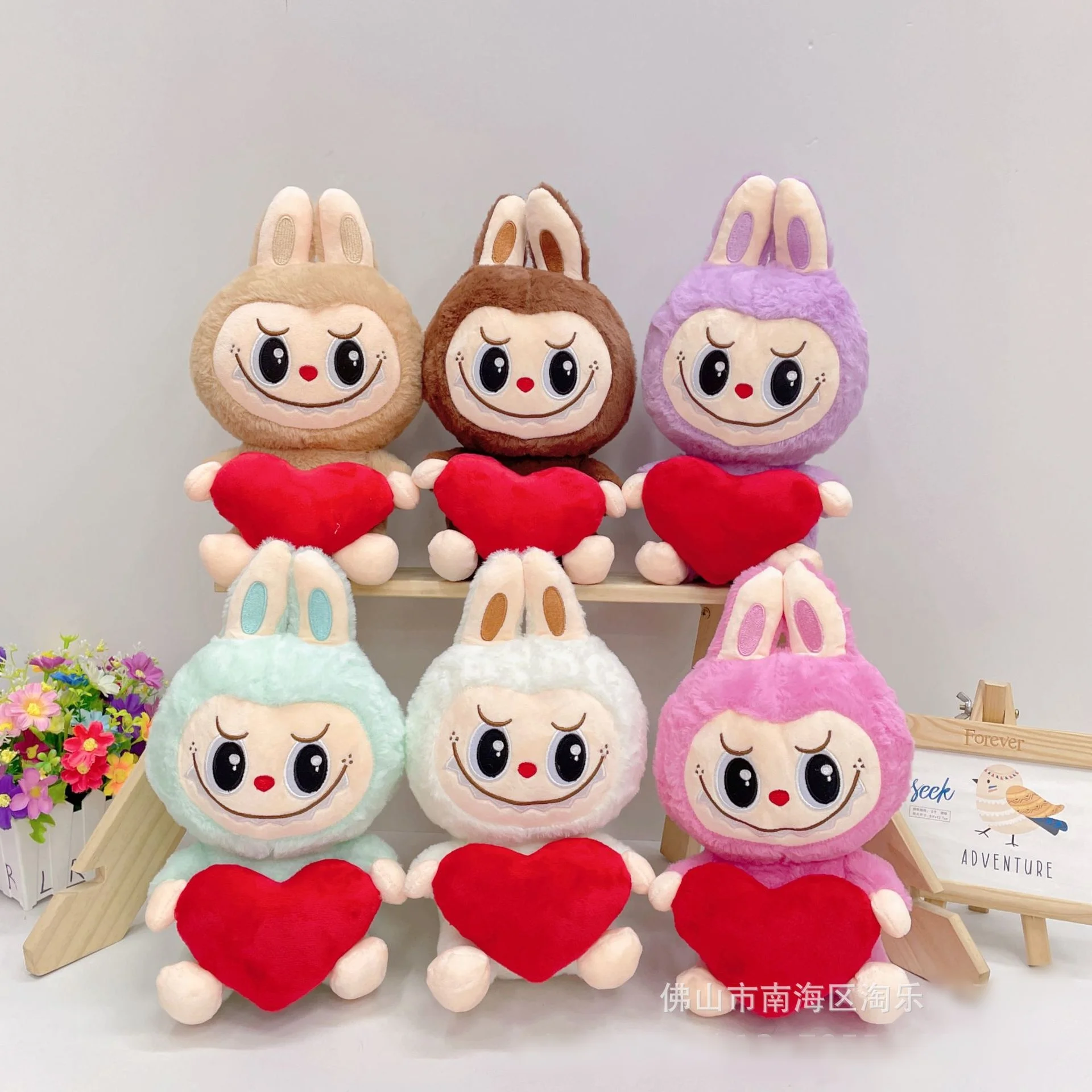 Babythree 小可愛トレンド盲箱 8個セット . labubu 28CM Labubu 8 Style Plush Dolls Cute Anime Soft Bag Pendant
