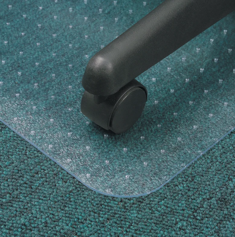 PVC Transparent Floor Mat Carpet Floor Protective Mat Computer Office Chair Foot Mat