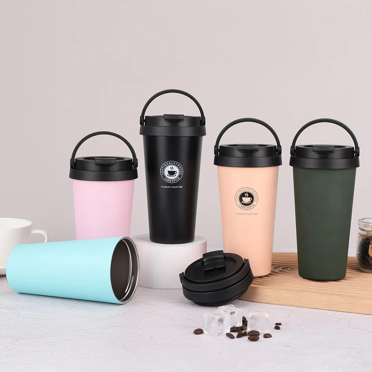 Wholesale Custom Tumblers 500ml Sublimation Coffee Mug Coffee
