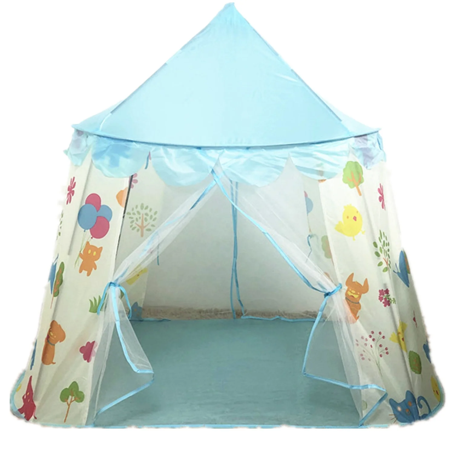 Детский уличный игровой домик принцесса розовый замок игрушка для помещений детская игровая палатка