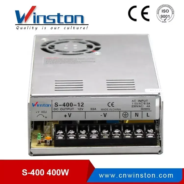 S-400-12 400W 12V Power Supply - Reliable for Tools & Office
