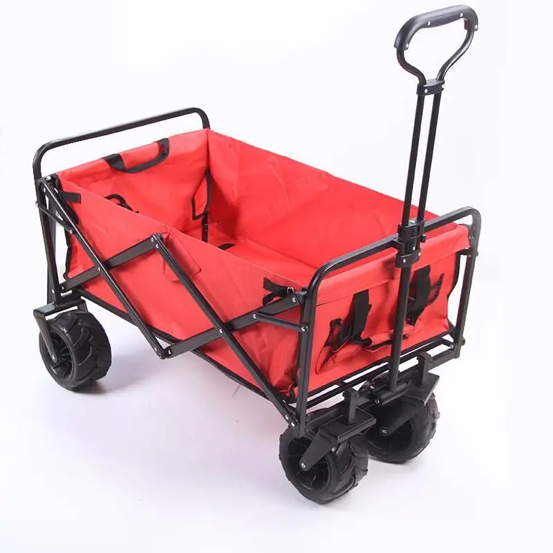 Garden Shopping Beach Cart Starluo Collapsible Folding Garden Outdoor Park Utility Wagon 