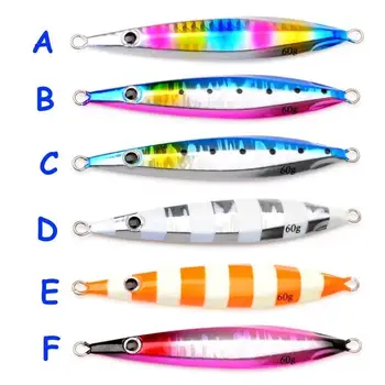 30g 40g 60g 80g Luminous Fast Jigging Lure Metal Jig Bait Saltwater Artificial Fishing Jigs – Metal Jig – view 5