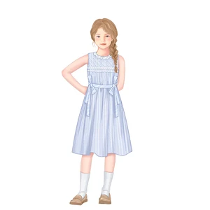30 Years Children's Clothing Factory Designer Custom OEM ODM Customized Children's Girls Long Dress