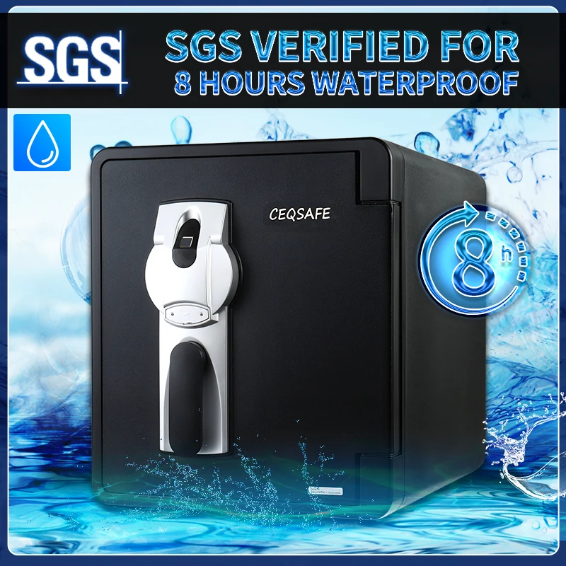 CEASAFE Waterproof Cabinet Electronic Digital Fingerprint Strongbox Cash Money Safe Box