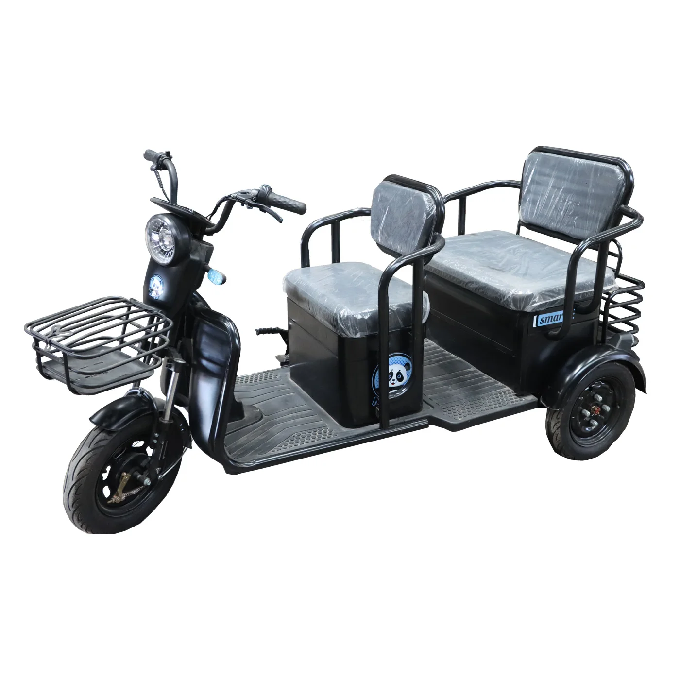 Electric Tricycle Dualuse Household Transportation Battery Car Mini