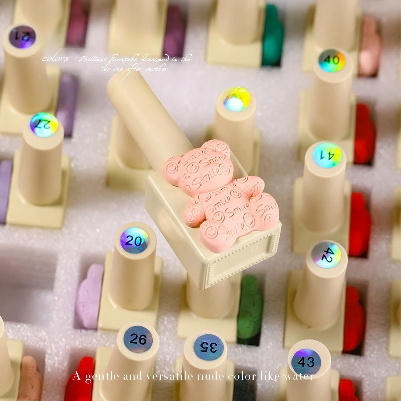Teddy Bear 60 Colors UV Gel Nail Polish Set 15ml - Eco-Friendly