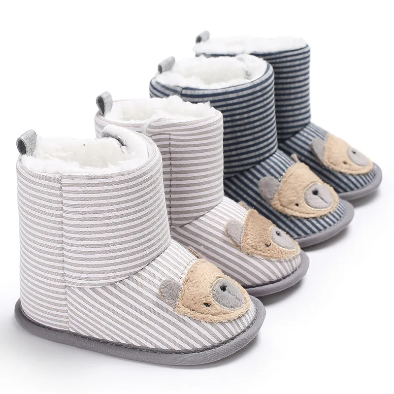 Winter Warm Fur Boots for Toddler Boy Girl Soft Winter Snow Boots Plush Shoes 