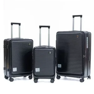 Modern Cartoon Style Business Travel Luggage ABS Lightweight and Portable One-second-to-open Front Design