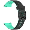 black and teal