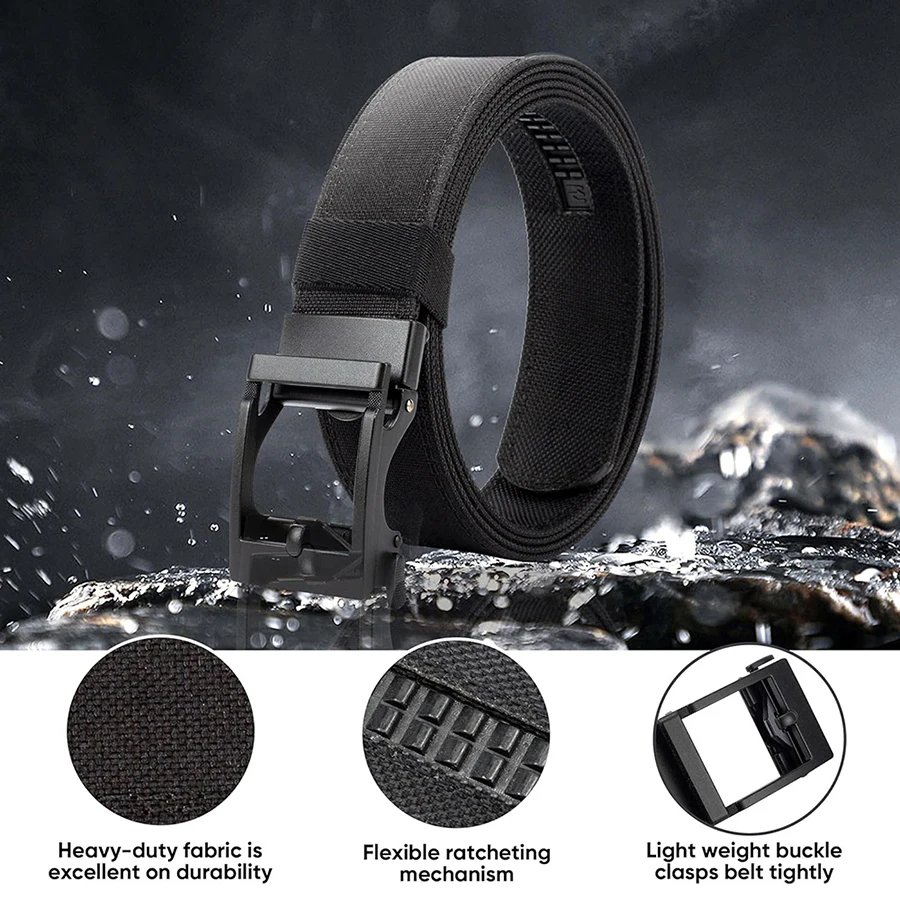 High Quality Adjustable Nylon Ratchet Belt Durable Multifunctional Concealed Carry Tactical Belt