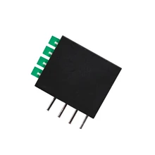 Hinchytek Shenzhen Led Factory High Quality 5112 Yellow Green 565-575nm square Through Hole Lamp More Sizes Optional Holder Led