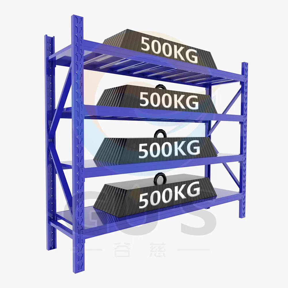 高耐荷重パレトラック収納、500kg／段、産業用途、金属アルミニウム製、粉体塗装仕上げ