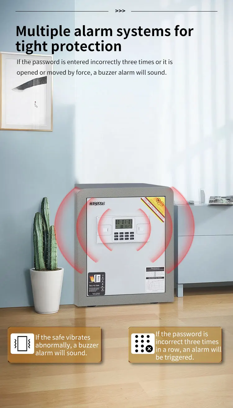 CEQSAFE China High Security Electronic Anti-theft Mini Fireproof Safe Box manufacture