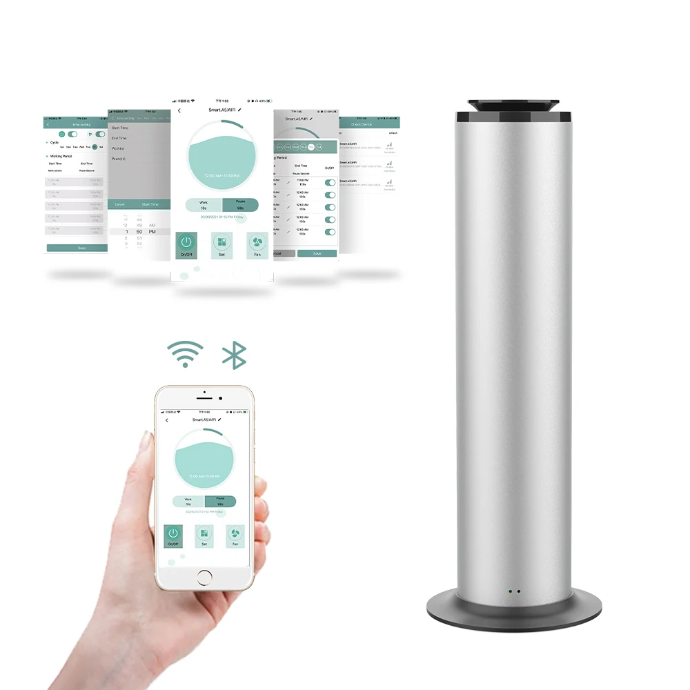 Tall Tower Scent Diffuser Aroma Machine With 500ml Oilbottle Commercial Scent Diffuser