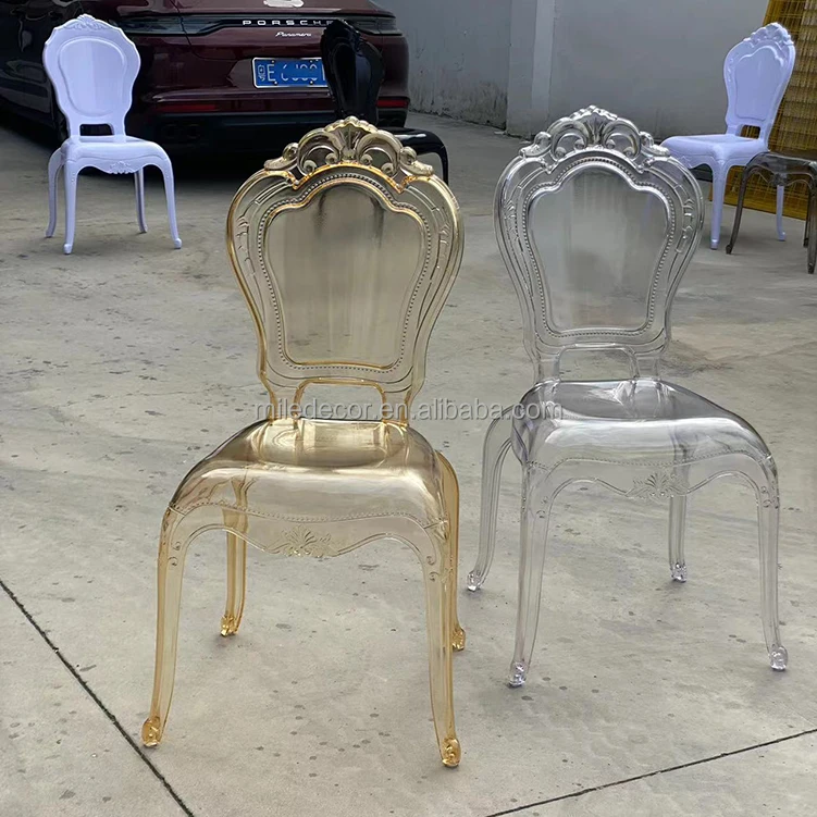 Royal Clear Chairs for Wedding Elegant Durable Acrylic