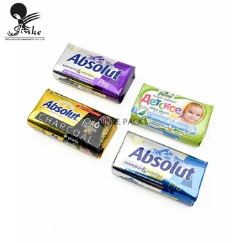 Custom Printed High Barrier Folding Packaging Roll Film Face Cleanser, Shampoo Soap Bar Plastic Wrap Paper for Auto Packaging