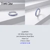 14K White Gold+Royal Blue