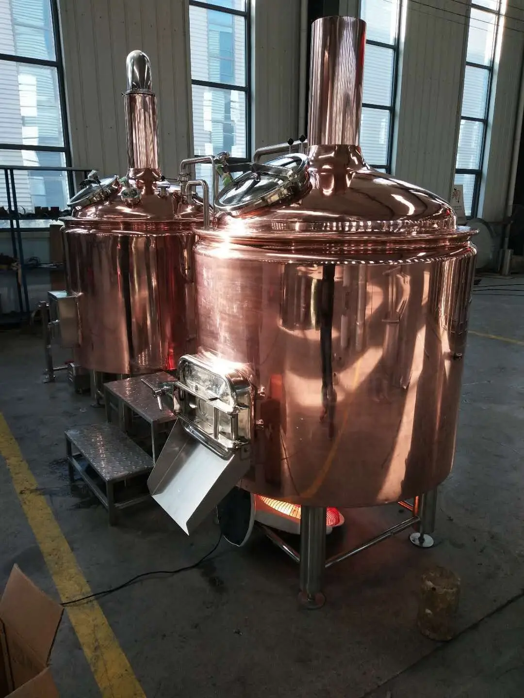 Red Copper beer fermentation tank