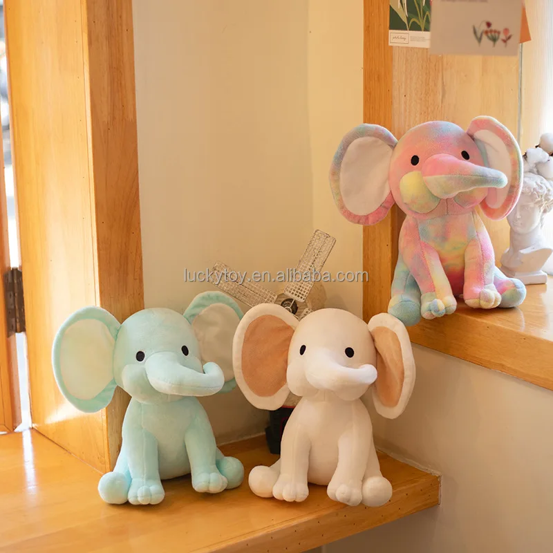 Wholesale Design Doll Custom Plush Colorful Elephant Stuffed Animals