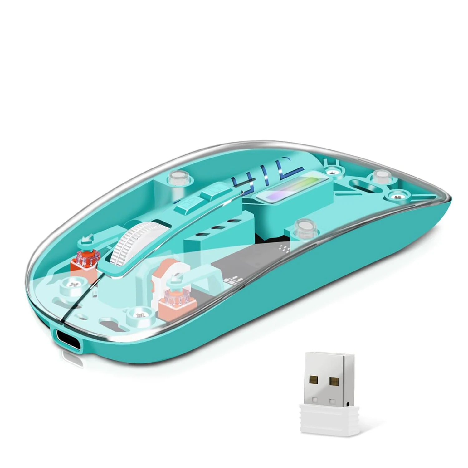 2025 Trending Product With High Potential Branded logo 800 Dpi Mouse bluetooth Deep Blue Super Light Mouse bluetooth Mouse