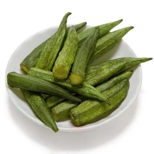 Hot Selling Bulk Vacuum Dried Fried Okra Strips Chips Snacks